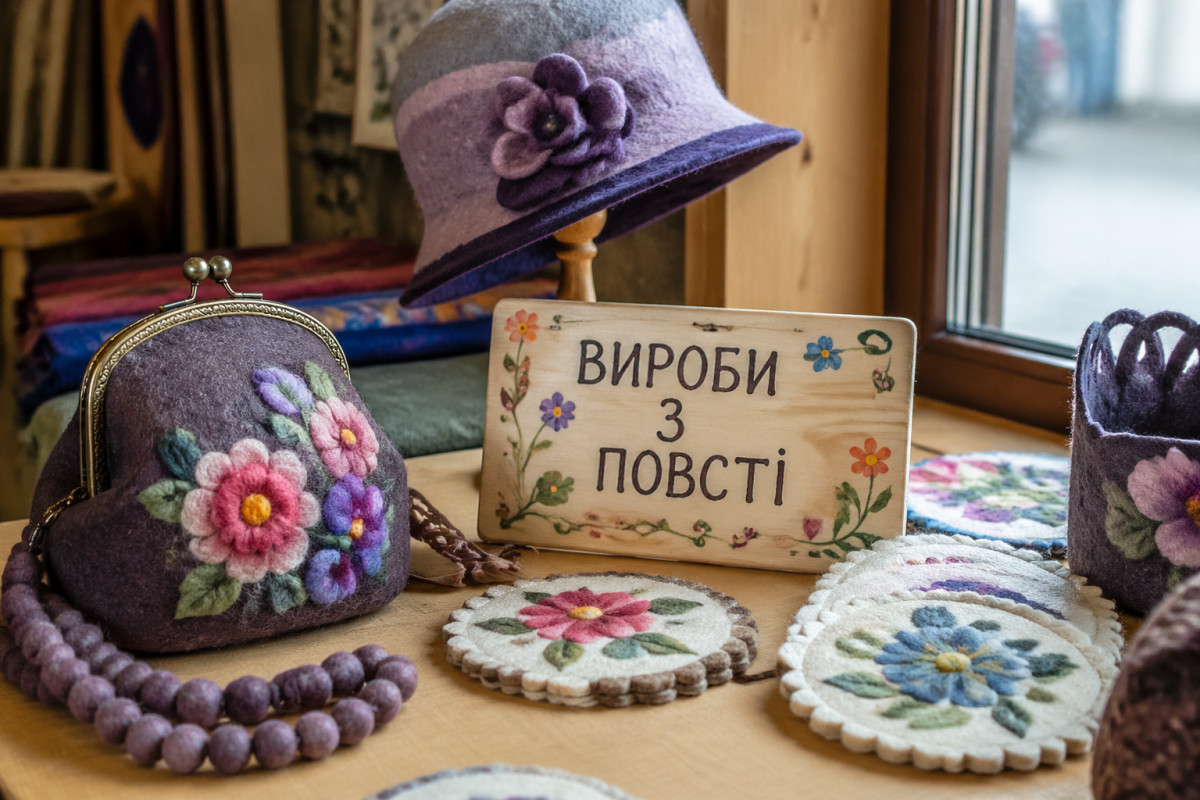 Неповторні вироби з повсті: створюємо разом