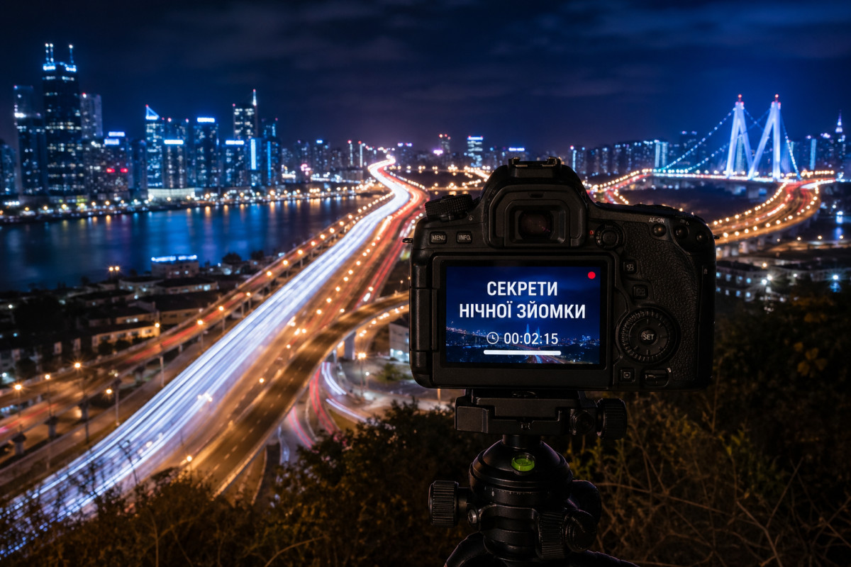 Секрети нічної фотографії: світло та тіні