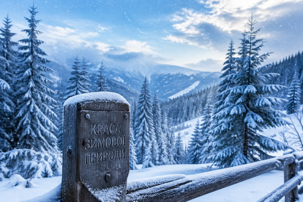 Зимние пейзажи: красота природы в холодное время года - 1